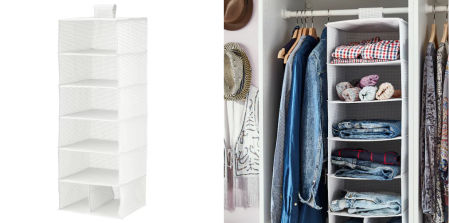 STUK, almacenaje de 7 compartimentos, blanco/gris, 30x30x90 cm