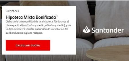 hipoteca mixta del Banco Santander