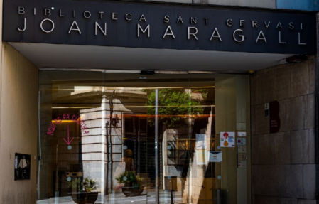La biblioteca Joan Maragall.
