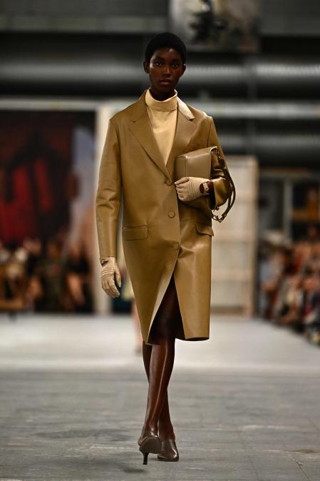 A model walks the runway at the Tod's fashion show during the Milan Fashion Week Womenswear Spring/Summer 2024 on September 22, 2023 in Milan. (Photo by GABRIEL BOUYS / AFP)