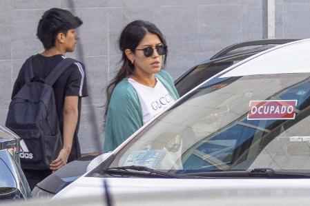 Gabriela Guillen leaves the emergency room at the hospital in Madrid. September 27 2023