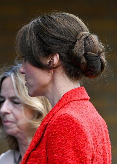 Detalle del romántico recogido de Kate Middleton