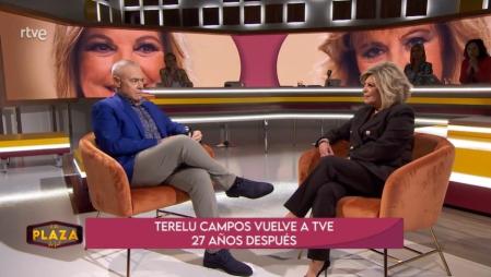 Terelu Campos se sienta con Jordi González tras la muerte de su madre