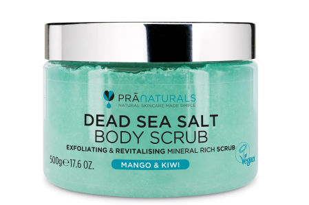 PraNaturals Exfoliante Corporal de Sal del Mar Muerto