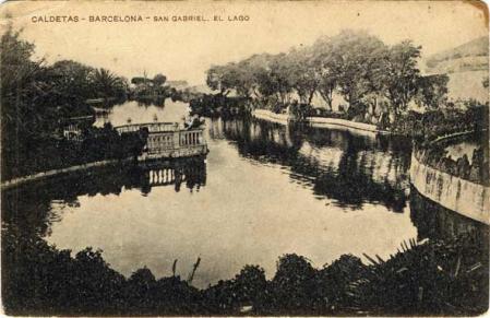 El lago de la finca de Can Valls en Sant Vicenç de Llavaneres
