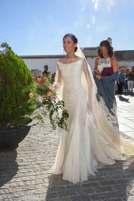 La novia, radiante en su gran día