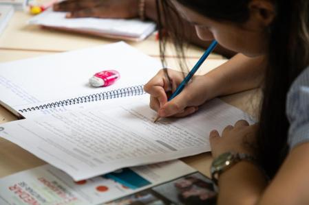 Una de las estudiantes