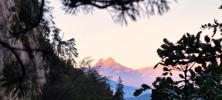 Perspectiva del Pedraforca desde los riscales de Malanyeu.