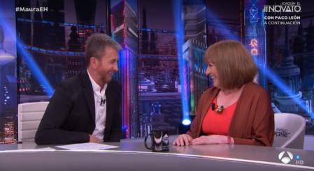 Carmen Maura con Pablo Motos en 'El Hormiguero'.