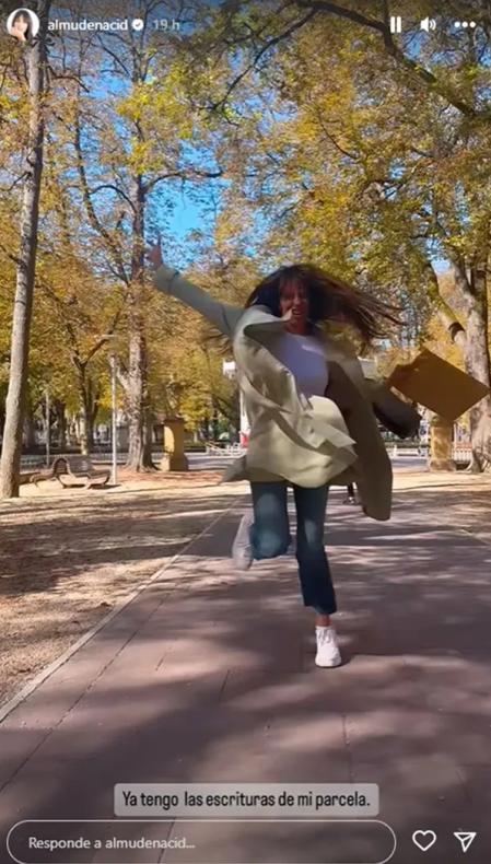 Almudena Cid está feliz con esta nueva decisión.