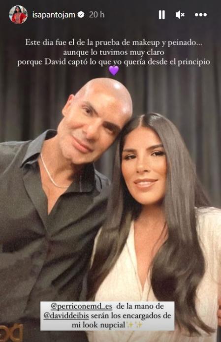Isa ofreció pistas del maquillaje y cómo llevaría el cabello en su gran día.