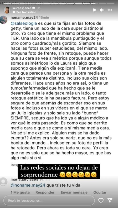 El comentario que ha pillado por sorpresa a Laura Escanes