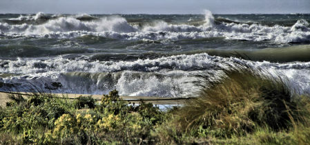 Mala mar en Castelldefels.