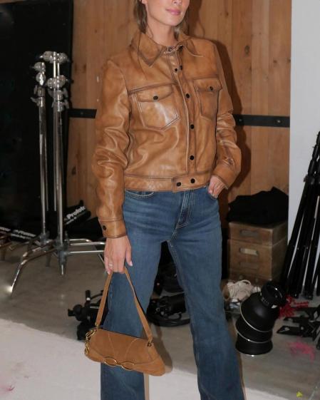 Detalle del 'total look' de Mango de María Pombo