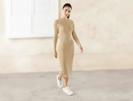 Vestido de punto canalé de Lidl