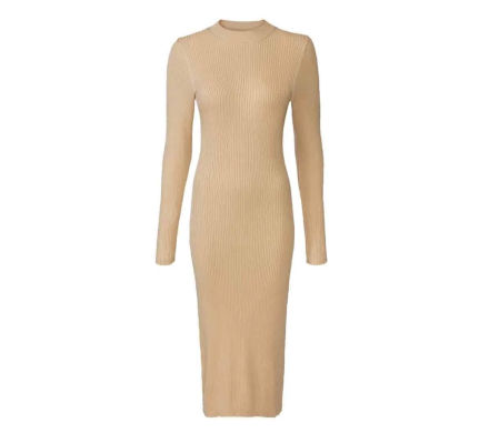 Vestido de punto canalé de Lidl