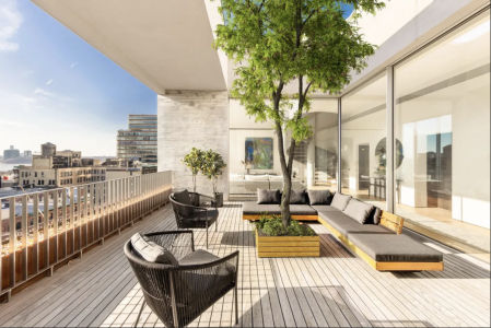 Vista de la terraza.