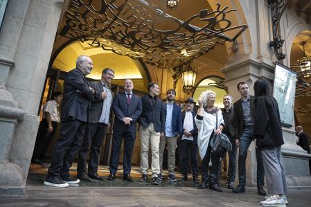 Lluis Vidal, Bernat Vivancos, Albert Guinovart, Ferran Cruixent, Marc Migó, entre los compositores que asistieron al estreno de John Adams