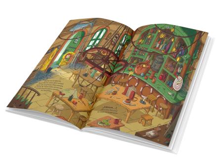 Vista del interior de 'La misteriosa y sorprendente casa del abuelo', de Meritxell Martí y Xavier Salomó