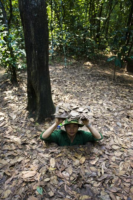 Vietnam-Nov.2009 Vietcong?s Cu Chi Tunnels (near Saigon City). (Photo by Jose-Fuste RAGA/Gamma-Rapho via Getty Images)