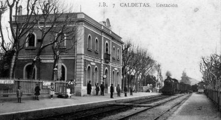 Estación de Caldetas a donde llegaron los refugiados protegidos por militares republicanos y policía francesa
