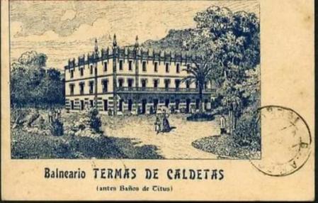 Publicidad de la época del Balneario Titus