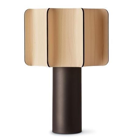 Lámpara de sobremesa de cerezo natural Kactos, de LZF