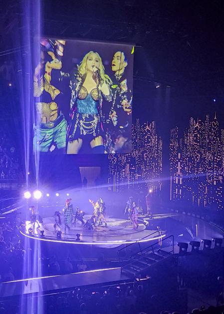 Imagen del primer concierto de Madonna en el Palau Sant Jordi