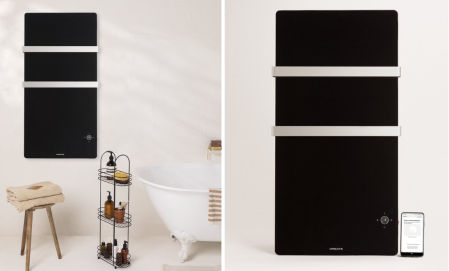 WARM TOWEL CRYSTAL 600W, toallero electrico de cristal con wifi