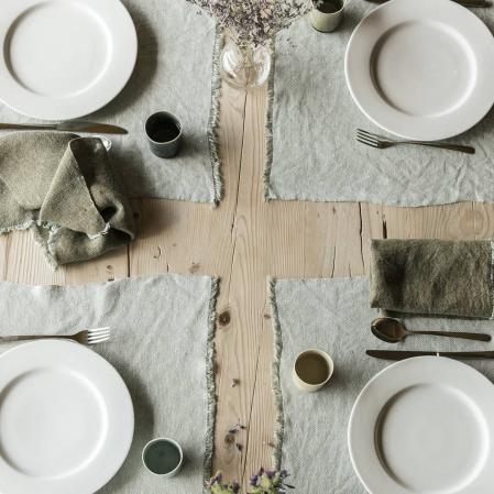 Manteles individuales de Ábbatte, tejidos a mano en un antiguo monasterio segoviano