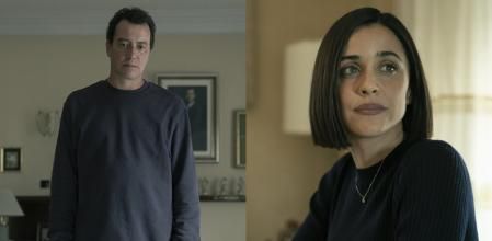 Roger Casamajor y Macarena García en el sexto episodio de 'La Mesías'.