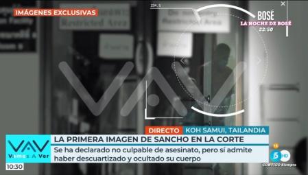 Primera imagen de Daniel Sancho acudiendo al juzgado