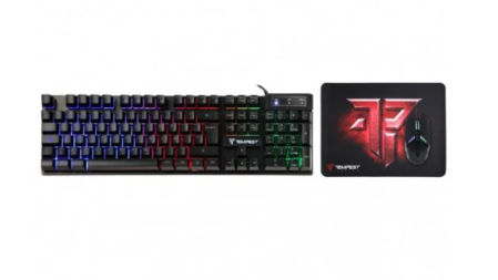Tempest Cataclysm Combo 3 en 1 Gaming Teclado + Ratón + Alfombrilla