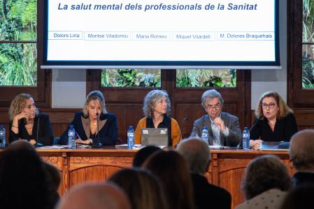 Miquel Vilardell, en un coloquio sobre la salud mental de los profesionales de la sanidad. Imagen de archivo.&nbsp;