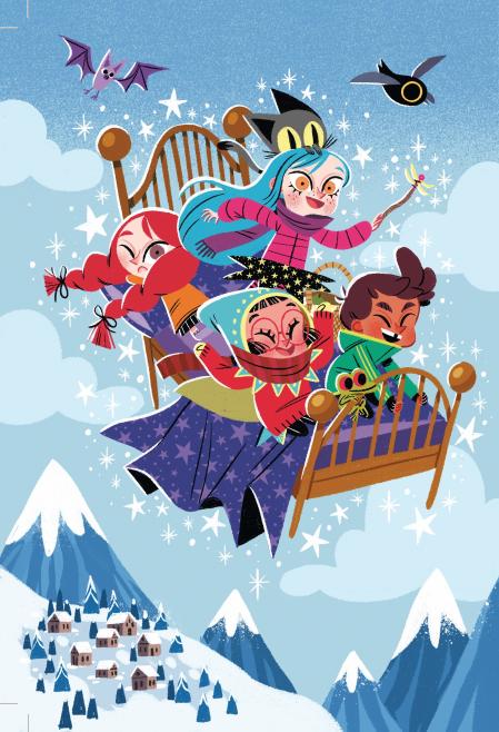 Ilustraciones de David Sierra para la serie 'Anna Kadabra' de Pedro Mañas