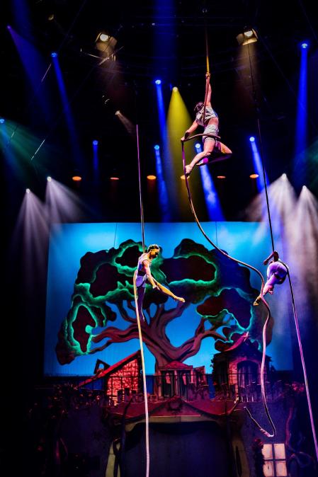 Los acróbatas no pueden faltar en el Circo Price cada navidad