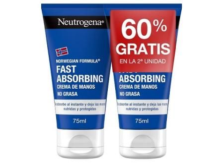 Crema de manos reparadora Neutrogena (2x75 ml)