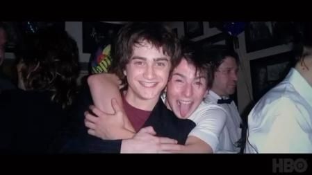 Daniel Radcliffe y David Holmes, cuando eran jóvenes