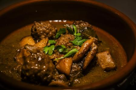 Las albóndigas con calamares