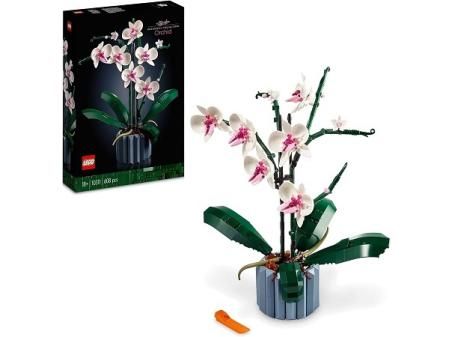 LEGO 10311 Icons Orquídeas, Flores Artificales, Decoración para Casa, Manualidades para Adultos, Colección Botánica