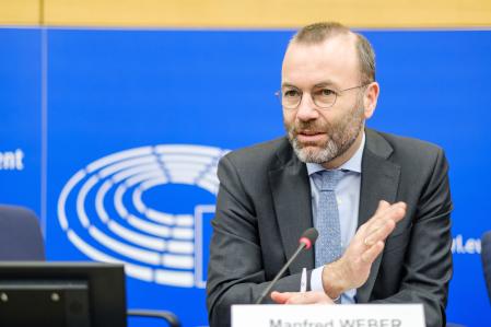 Manfred Weber, en el Parlamento Europeo