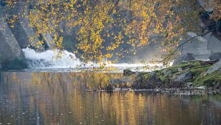 Amanecer con heladas en Manlleu.