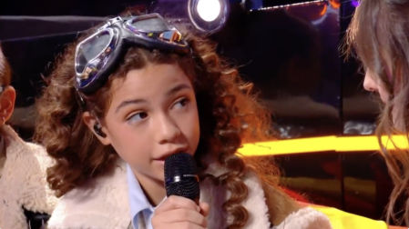 Momento del divertido lapsus de Sandra Valero en Eurovisión Junior 2023
