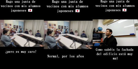 Los alumnos estaban en una sesión de español "coloquial"