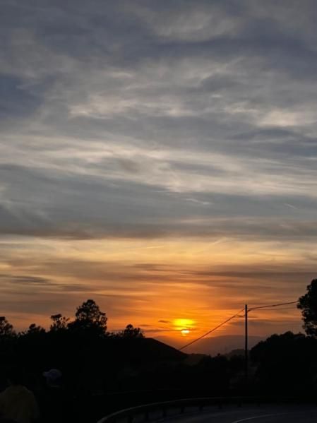 Puesta de sol desde el Tibidabo.