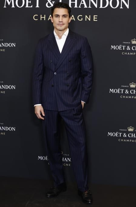 Álex González en el cóctel navideño de Moët & Chandon