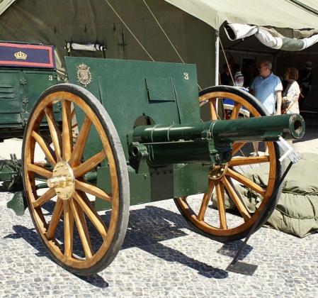 Uno de los cañones de la Guerra Civil