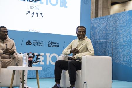 Kenenisa Bekele, durante la presentación del maratón de Valencia, este viernes