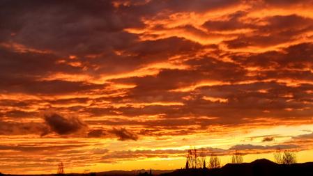 Puesta de sol en Matadepera.