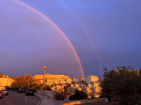 Arco iris en Aiguadolç.